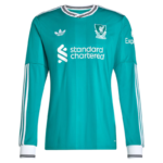 Liverpool Long Sleeve Third away green football jersey 2025-26 Fan version